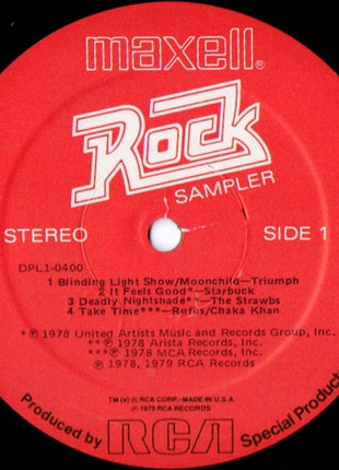 Various : Maxell Rock Sampler (LP, Comp, Ltd, Smplr)