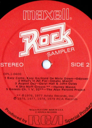 Various : Maxell Rock Sampler (LP, Comp, Ltd, Smplr)