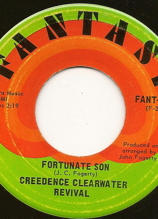 Creedence Clearwater Revival : Fortunate Son / Down On The Corner (7", Single, Ind)