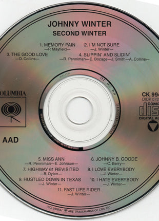 Johnny Winter : Second Winter (CD, Album, RE, RP)