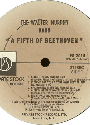 Walter Murphy & The Big Apple Band : A Fifth Of Beethoven (LP, Album, Bes)