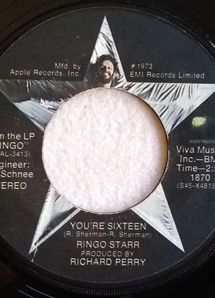 Ringo Starr : You're Sixteen (7", Win)