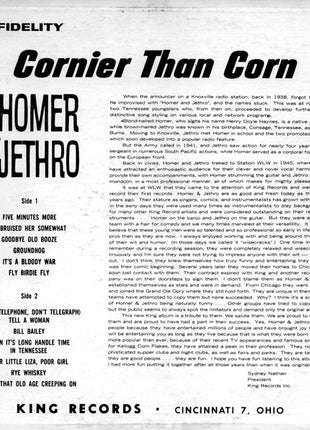 Homer And Jethro : Cornier Than Corn (LP, Comp)