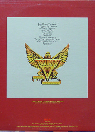 Triumph (2) : Never Surrender (LP, Album)