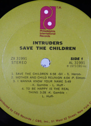Intruders* : Save The Children (LP, Album, Ter)