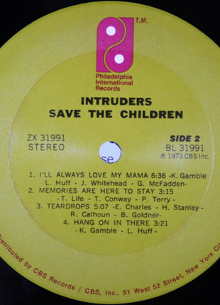 Intruders* : Save The Children (LP, Album, Ter)