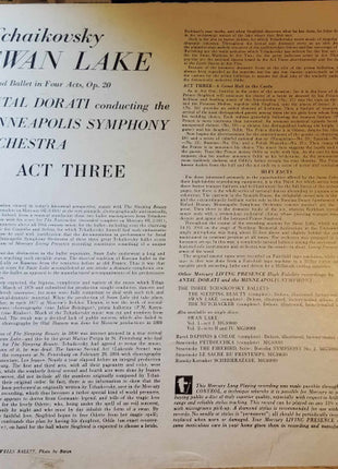 Antal Dorati Conducting The Minneapolis Symphony Orchestra : Swan Lake Ballet, Vol. 3 (Act Three) (LP, Album, Mono)