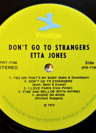Etta Jones : Don't Go To Strangers (LP, Album, RE)