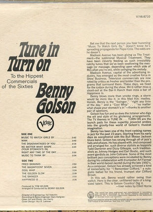 Benny Golson : Tune In Turn On - To The Hippest Commercials Of The Sixties (LP, Album)