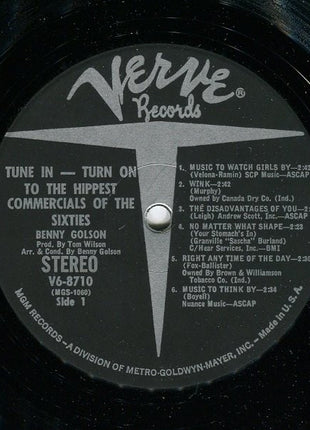 Benny Golson : Tune In Turn On - To The Hippest Commercials Of The Sixties (LP, Album)