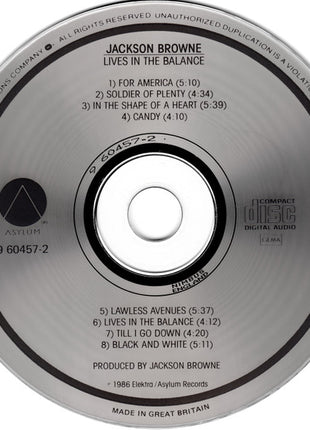 Jackson Browne : Lives In The Balance (CD, Album)