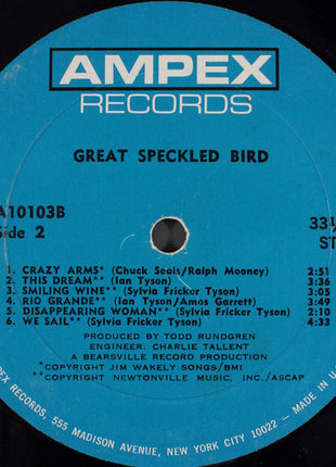 Great Speckled Bird : Great Speckled Bird (LP, Album, All)