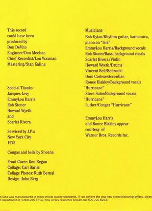 Bob Dylan : Desire (CD, Album, RE, RP, Son)