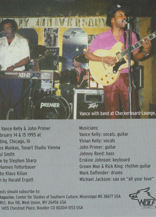 Vance Kelly : Joyriding In The Subway (CD)