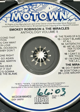Smokey Robinson & The Miracles* : Anthology (2xCD, Comp, Club, RE)