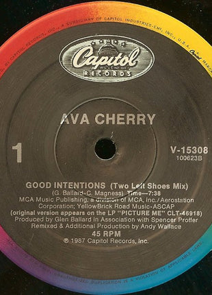 Ava Cherry : Good Intentions (12", Single)