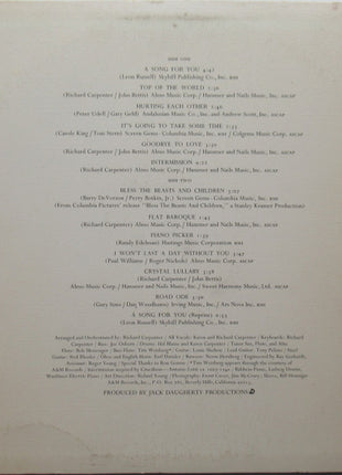Carpenters : A Song For You (LP, Album)