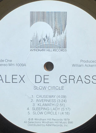 Alex deGrassi* : Slow Circle (LP, Album, RE, Ele)