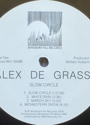 Alex deGrassi* : Slow Circle (LP, Album, RE, Ele)