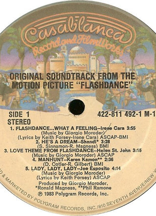 Various : Flashdance (Original Soundtrack From The Motion Picture) (LP, Album, 53 )