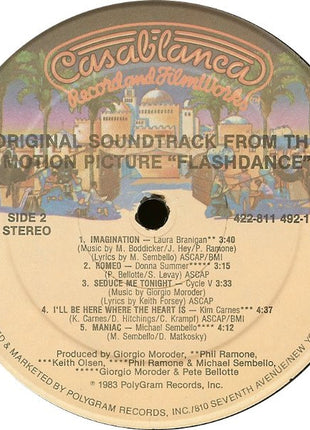 Various : Flashdance (Original Soundtrack From The Motion Picture) (LP, Album, 53 )