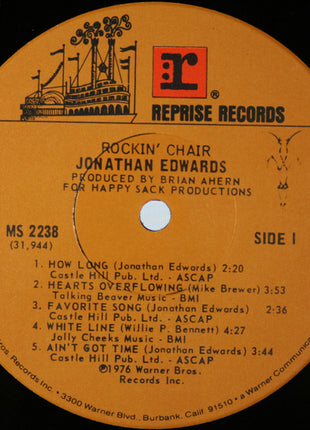 Jonathan Edwards (2) : Rockin' Chair (LP, Album, Jac)