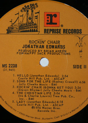 Jonathan Edwards (2) : Rockin' Chair (LP, Album, Jac)