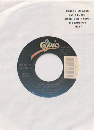 Céline Dion & Clive Griffin : When I Fall In Love (7", Single)