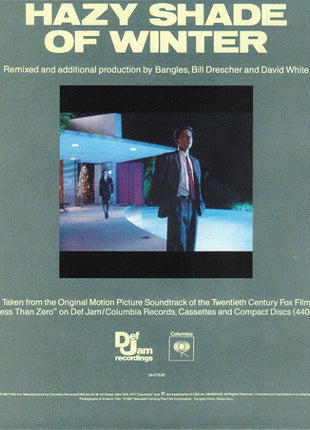 Bangles : Hazy Shade Of Winter (7", Single, Styrene)