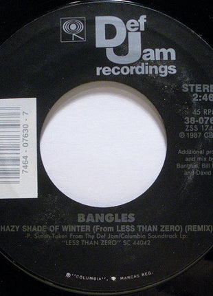 Bangles : Hazy Shade Of Winter (7", Single, Styrene)