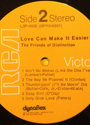The Friends Of Distinction : Love Can Make It Easier (LP, Album, Gat)
