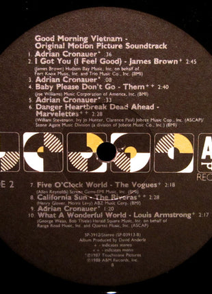Various : Good Morning, Vietnam - The Original Motion Picture Soundtrack (LP, Comp, Mono)