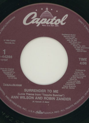 Ann Wilson And Robin Zander : Surrender To Me (7", Single)