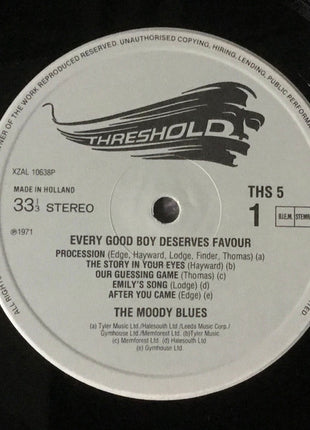 The Moody Blues : Every Good Boy Deserves Favour (LP, Album, Gat)