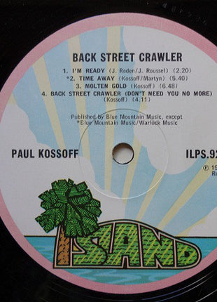 Paul Kossoff : Back Street Crawler (LP, Album)