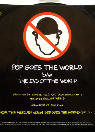 Men Without Hats : Pop Goes The World (7", Single, Spe)