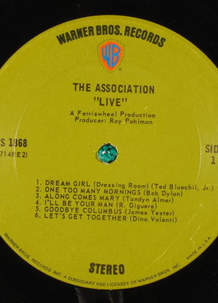 The Association (2) : "Live" (2xLP, Album, San)