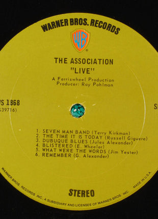 The Association (2) : "Live" (2xLP, Album, San)