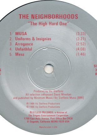 The Neighborhoods : ...The High Hard One... (LP, Album)