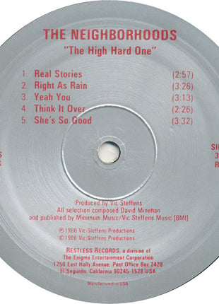 The Neighborhoods : ...The High Hard One... (LP, Album)