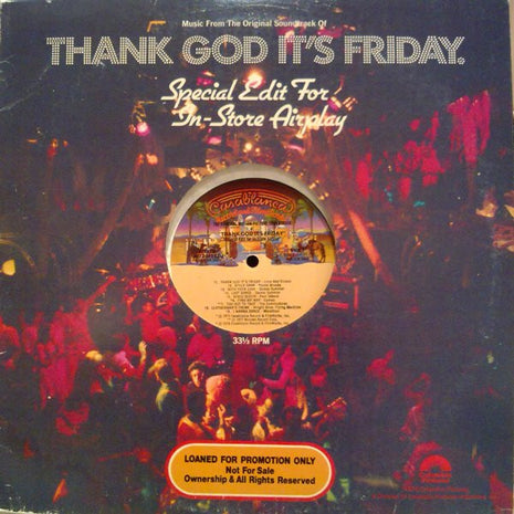 Various : Thank God It's Friday - Special Edit For In-Store Airplay (LP, Mixed, Promo, Smplr)