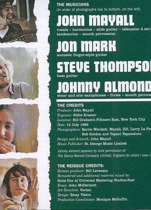 John Mayall : The Turning Point (CD, Album, RE, RM)