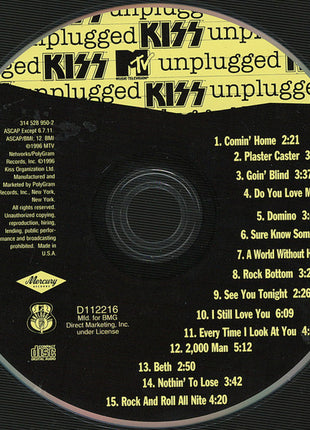 Kiss : MTV Unplugged (CD, Album, Club, BMG)