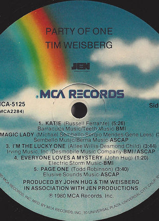 Tim Weisberg : Party Of One (LP, Album)