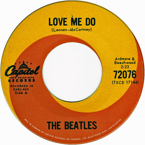 The Beatles : Love Me Do (7", Single, RP)