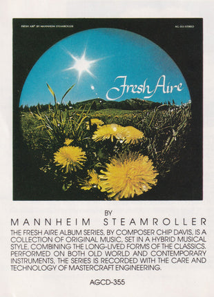 Mannheim Steamroller : Fresh Aire (CD, Album, RE)