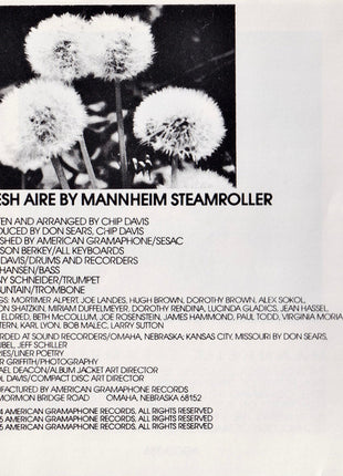 Mannheim Steamroller : Fresh Aire (CD, Album, RE)
