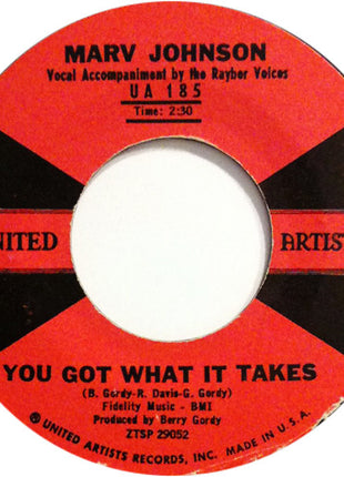 Marv Johnson : You Got What It Takes (7", Single, Mono, Styrene, Bri)