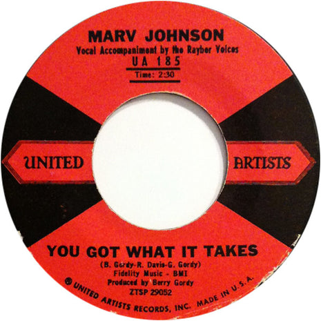 Marv Johnson : You Got What It Takes (7", Single, Mono, Styrene, Bri)