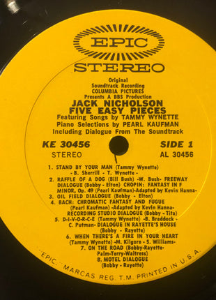 Various : Five Easy Pieces (Original Soundtrack Recording) (LP, Album)